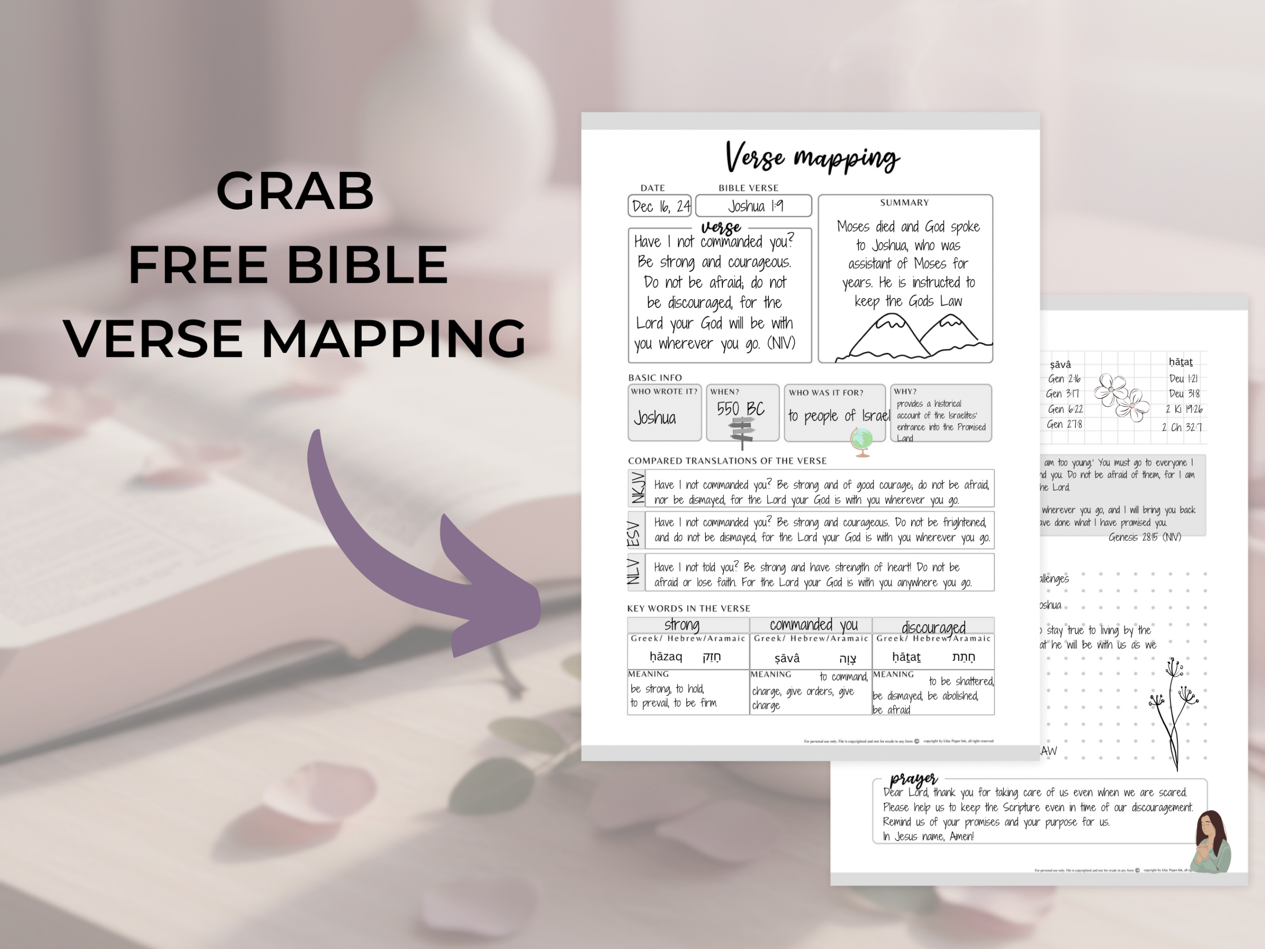 Free Verse mapping for beginners Bible study resources
